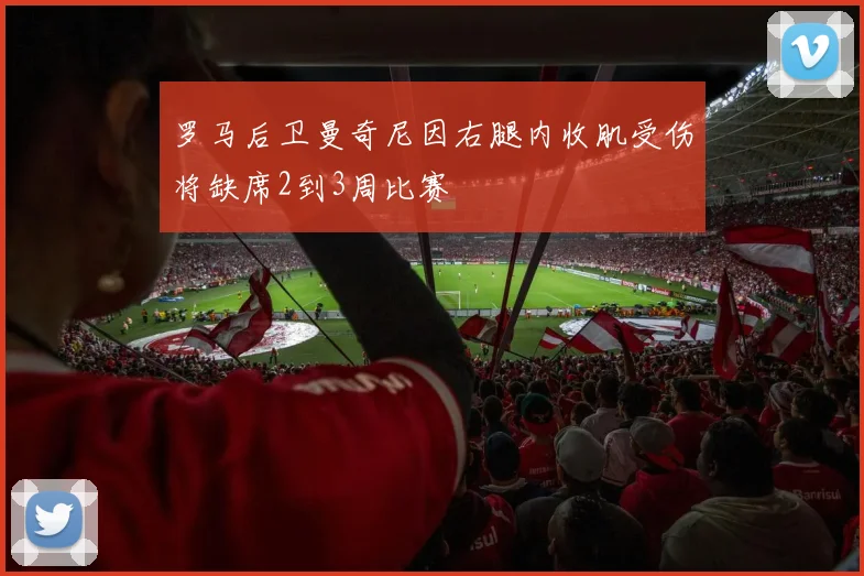 罗马后卫曼奇尼因右腿内收肌受伤将缺席2到3周比赛